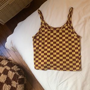 ARQ checkered crop tank